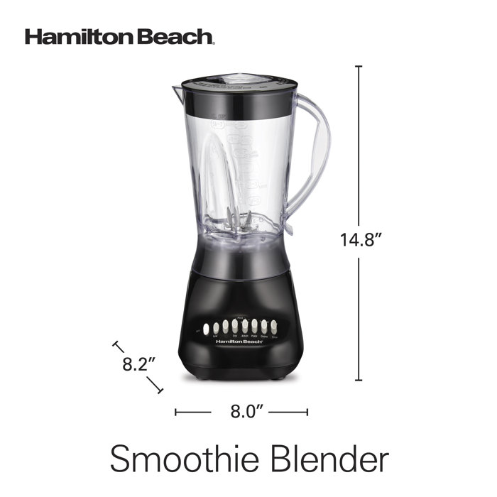 Hamilton Beach® Smoothie Blender 56 oz. Jar 10 Speeds Black & Reviews